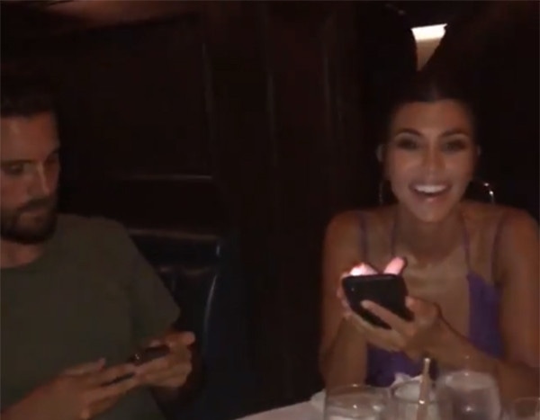 Kourtney Kardashian Parties With Scott Disick After Younes Breakup
